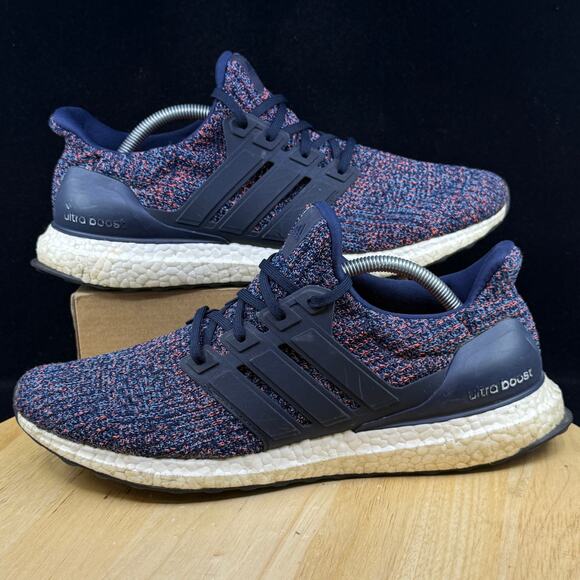 Adidas Men's UltraBoost 4.0 Navy Multi-Color Running Shoes Size 11 - Picture 1 of 10